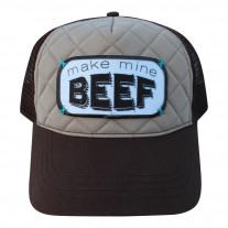 Make Mine Beef Hat- Tufted Brown